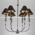 Lustre en fer simple avec nuance en cuir (SL2096-6)